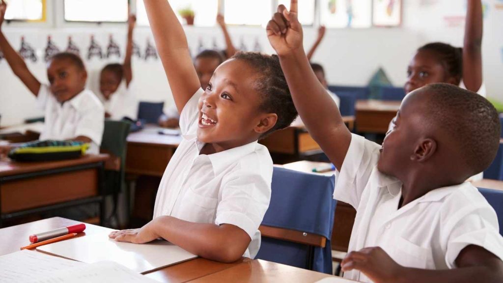 Children in a classroom